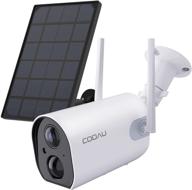 📷 cooau wireless solar outdoor security camera - wifi battery powered home cameras, 1080p surveillance camera with night vision, 2-way audio, ip65 waterproof, encrypted sd/cloud storage logo