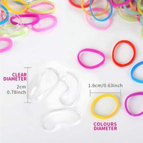 img 3 attached to 💇 YGDZ 4000pcs Girls Rubber Bands for Hairstyles - Small Clear Elastic Hair Rubber Bands for Kids, Baby Girls, and Toddlers - Hair Ties Set (2000pcs Clear + 2000pcs Colorful)