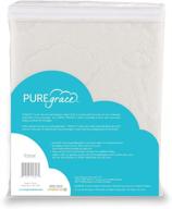 🌿 eco-friendly puregrace eucalyptus queen mattress protector – luxurious tencel – waterproof – breathable – silent – sensitive skin friendly pad (60"x80") logo