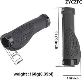 img 1 attached to 🚲 ZYCZFC Shockproof MTB Bike Grips - Comfortable Non-Slip Handlebars for Mountain Bikes, Ergonomically Designed Bicycle Handlebar Grips