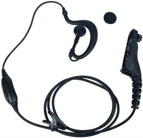 img 4 attached to Caroo G Shape Headset with Mic PTT for Motorola XPR 7550 7550e and More: Enhanced Communication for Two-Way Radios