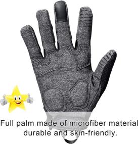 img 1 attached to AXBXCX Touch Screen Full Finger Motorcycle Gloves: The Ultimate Gear for Optimal Smartphone Compatibility and Protection