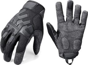 img 4 attached to AXBXCX Touch Screen Full Finger Motorcycle Gloves: The Ultimate Gear for Optimal Smartphone Compatibility and Protection