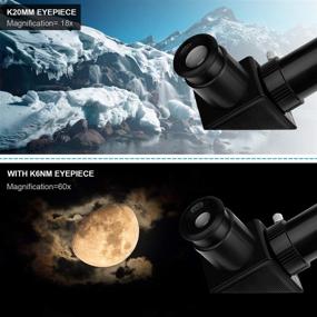 img 1 attached to 🌟 Kids' Telescope for Astronomy Beginners - 90x Magnification with Two Eyepieces, Tabletop Tripod & Finder Scope - Ideal Space Gift for Birthdays