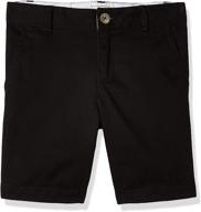 👖 stylish boys' black chino shorts - the children's place clothing collection logo