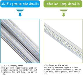 img 1 attached to 💡 Brilliant LED Light-Tube 2FT-LED-Bulb 10W-Light-Bar for Fluorescent-Tube-Replacement - T8 1200lm Combo LED Light, 6500K, Ideal for Ceiling and Under Cabinet Lighing, Under Counter Light Fixtures, LED Shop Light (6pack)