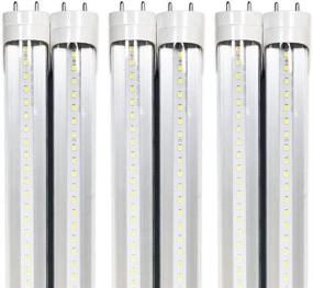 img 4 attached to 💡 Brilliant LED Light-Tube 2FT-LED-Bulb 10W-Light-Bar for Fluorescent-Tube-Replacement - T8 1200lm Combo LED Light, 6500K, Ideal for Ceiling and Under Cabinet Lighing, Under Counter Light Fixtures, LED Shop Light (6pack)