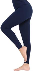img 4 attached to 👖 MANCYFIT Thermal Leggings Women's Underwear Bottoms for Lingerie, Sleep & Lounge