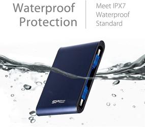 img 1 attached to Silicon Power 2TB Rugged Portable External Hard Drive Armor A80 - Waterproof USB 3.0 for PC, Mac, Xbox, PS4 - Blue | Enhanced SEO