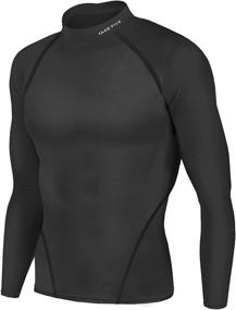 img 4 attached to Winter Thermal Shirts Tights Compression Sports & Fitness