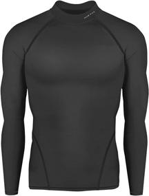 img 3 attached to Winter Thermal Shirts Tights Compression Sports & Fitness
