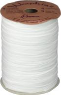 matte white raffia ribbon by berwick offray - 1/4'' width, 100 yards logo