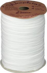 img 2 attached to Matte White Raffia Ribbon by Berwick Offray - 1/4'' Width, 100 Yards