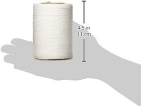 img 1 attached to Matte White Raffia Ribbon by Berwick Offray - 1/4'' Width, 100 Yards