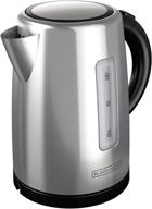 efficient and stylish: black+decker 1.7l cordless silver kettle, ke2000sd логотип