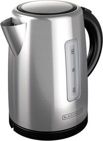 img 4 attached to Efficient and Stylish: BLACK+DECKER 1.7L Cordless Silver Kettle, KE2000SD