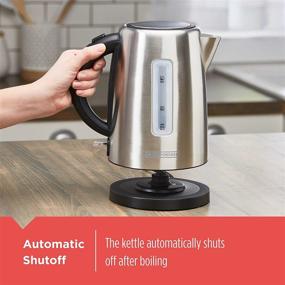 img 3 attached to Efficient and Stylish: BLACK+DECKER 1.7L Cordless Silver Kettle, KE2000SD