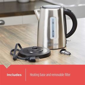 img 1 attached to Efficient and Stylish: BLACK+DECKER 1.7L Cordless Silver Kettle, KE2000SD