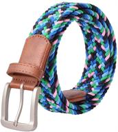 👔 elastic braided leather stretch colors cp002: a must-have for stylish men's accessories logo