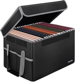 img 4 attached to 🔥 Fireproof DocSafe File Box: Secure Organizer for Hanging Letter/Legal Folders - Collapsible, Portable, and Stylish