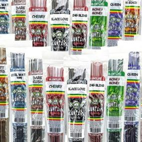 img 1 attached to BLUNTLIFE 19-Inch Jumbo Handmade Incense 4-Pack with Assorted Scents (30-Sticks Per Pack)