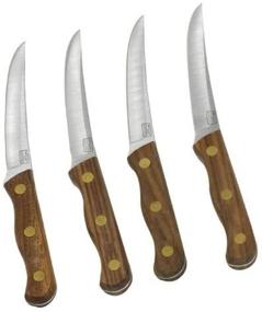 img 3 attached to 🔪 Chicago Cutlery B144 4pc Walnut Tradition Steak Knife Set: Exceptional Quality for Perfectly Sliced Steaks