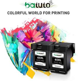 img 2 attached to batuto 65 Black Inkjet Remanufactured Replacement - HP 65 XL 65XL for HP Envy 5055 5052 5000 5058 DeskJet 2600 2622 2624 2652 2655 3720 3722 3752 3755 3758 AMP 100 (2 Black)