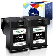 batuto 65 black inkjet remanufactured replacement - hp 65 xl 65xl for hp envy 5055 5052 5000 5058 deskjet 2600 2622 2624 2652 2655 3720 3722 3752 3755 3758 amp 100 (2 black) logo