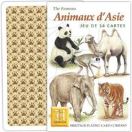 heritage playing cards asian animals logo