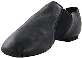 img 1 attached to 👯 Stylish Leather Brown Jazz Dance Shoes for Girls - Perfect Footwear for Dance Performances