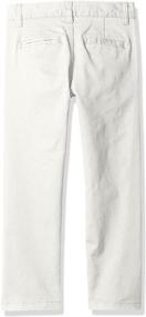 img 1 attached to 👖 Stylish and Comfortable Isaac Mizrahi Twill Cotton White Boys' Pants