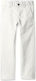 img 2 attached to 👖 Stylish and Comfortable Isaac Mizrahi Twill Cotton White Boys' Pants