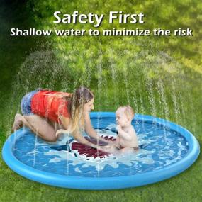 img 2 attached to Jasonwell Splash Play Sprinkler for Toddlers and Children