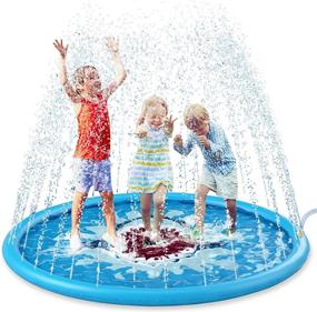 img 4 attached to Jasonwell Splash Play Sprinkler for Toddlers and Children