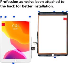 img 2 attached to 📱 YEECHUN Touch Screen Digitizer for iPad 7/8 2019 2020 8th/9th Generation A2197 A2198 A2200 A2270 A2428 A2429 A2430: Premium White Front Replacement with Tempered Glass Film and Tool Repair kit