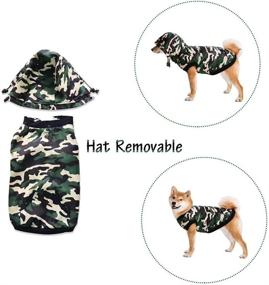 img 2 attached to 🐶 Miaododo Fleece Lined Warm Dog Jacket - Windproof Camouflage Vest for Winter - Apparel for Cold Weather - Suitable for Small, Medium, and Large Dogs