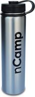 ncamp 24 oz stainless steel slim insulated water bottle логотип