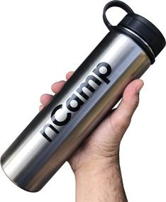 img 2 attached to nCamp 24 Oz Stainless Steel Slim Insulated Water Bottle