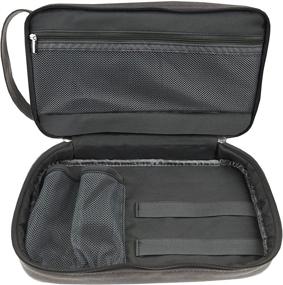 img 3 attached to 🧳 Large Canvas Toiletry Bag - The Ultimate Dopp Kit Organizer for Men & Women - Perfect Travel Essential for Cosmetics, Shaving Sets