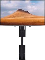 📺 co-z motorized tv lift for 32-57 inch tvs up to 165 lbs, 400x400 vesa, adjustable height tv lift mechanism stand & wall mount with remote control, memory setting, automatic lift tv bracket for home logo