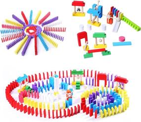 img 4 attached to 🧩 Wondertoys Dominoes Building Educational Set