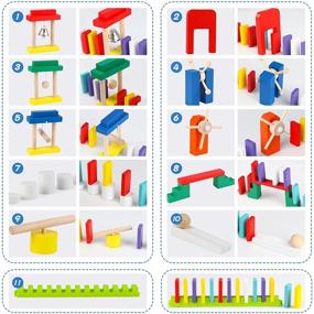 img 1 attached to 🧩 Wondertoys Dominoes Building Educational Set