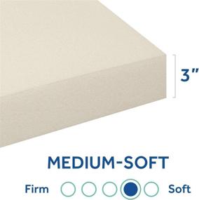 img 3 attached to 🛏️ Sealy Twin Performance 3-Inch Cooling Gel Memory Foam Mattress Topper