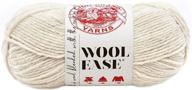 lion brand yarn wool-ease: natural heather - high-quality blend for crafting projects logo