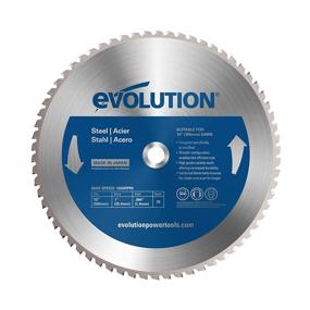 img 4 attached to 🔷 Evolution Power Tools 15BLADEST: 15-Inch 70-Tooth Steel Cutting Saw Blade - Premium Quality & Vibrant Blue Design