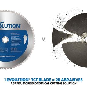 img 1 attached to 🔷 Evolution Power Tools 15BLADEST: 15-Inch 70-Tooth Steel Cutting Saw Blade - Premium Quality & Vibrant Blue Design