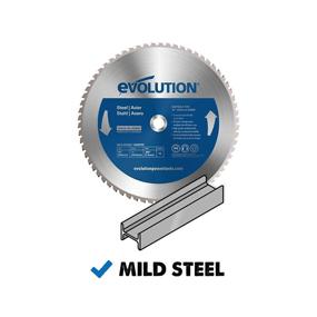 img 3 attached to 🔷 Evolution Power Tools 15BLADEST: 15-Inch 70-Tooth Steel Cutting Saw Blade - Premium Quality & Vibrant Blue Design