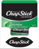 chapstick classic spearmint lip balm - lip care tubes, 0.15 oz (pack of 12) logo