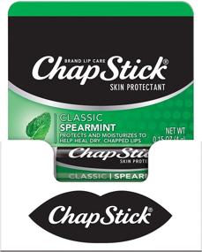 img 4 attached to ChapStick Classic Spearmint Lip Balm - Lip Care Tubes, 0.15 Oz (Pack of 12)