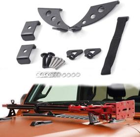 img 4 attached to 🚗 Royalo Jeep JK Hi Lift Jack Mount Kit with Hood/Door Hinge Bracket - 2007-2019 Model Year